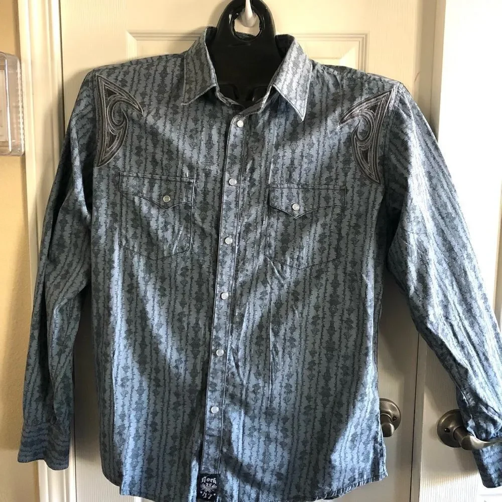 Rock 47 mens button down shirt. Size large